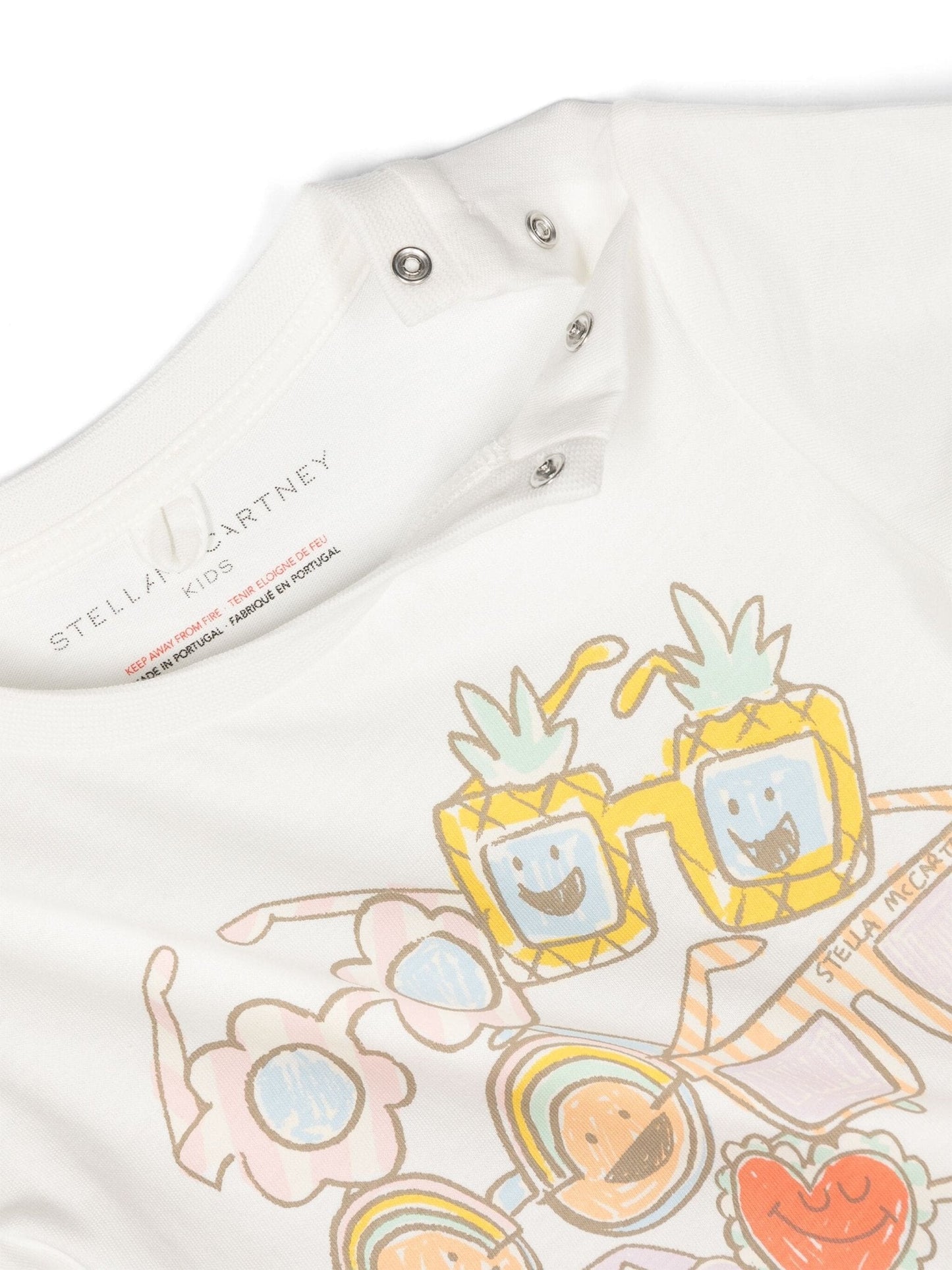 T - SHIRT CON STAMPA OCCHIALI STELLA MCCARTNEY - Angel Luxury