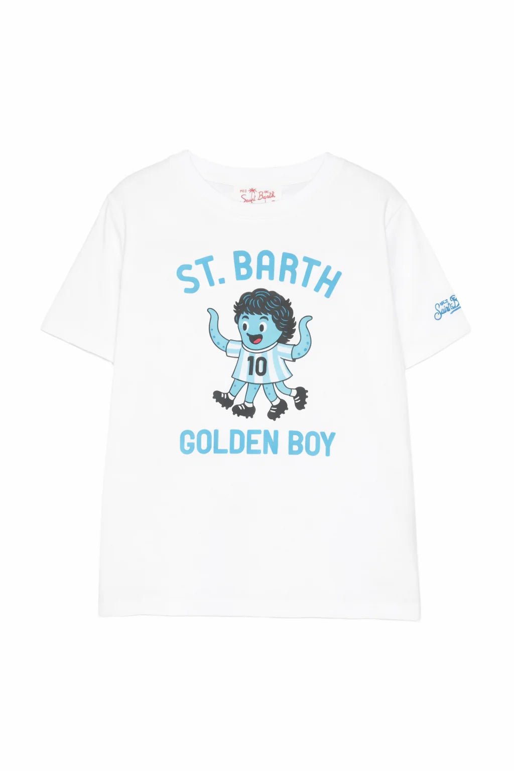 T - SHIRT CON STAMPA POLIPO MARADONA NAPOLI MC2 SAINT BARTH - Angel Luxury