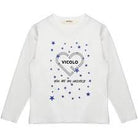 T-SHIRT CON STELLINE BLU VICOLO - Angel Luxury