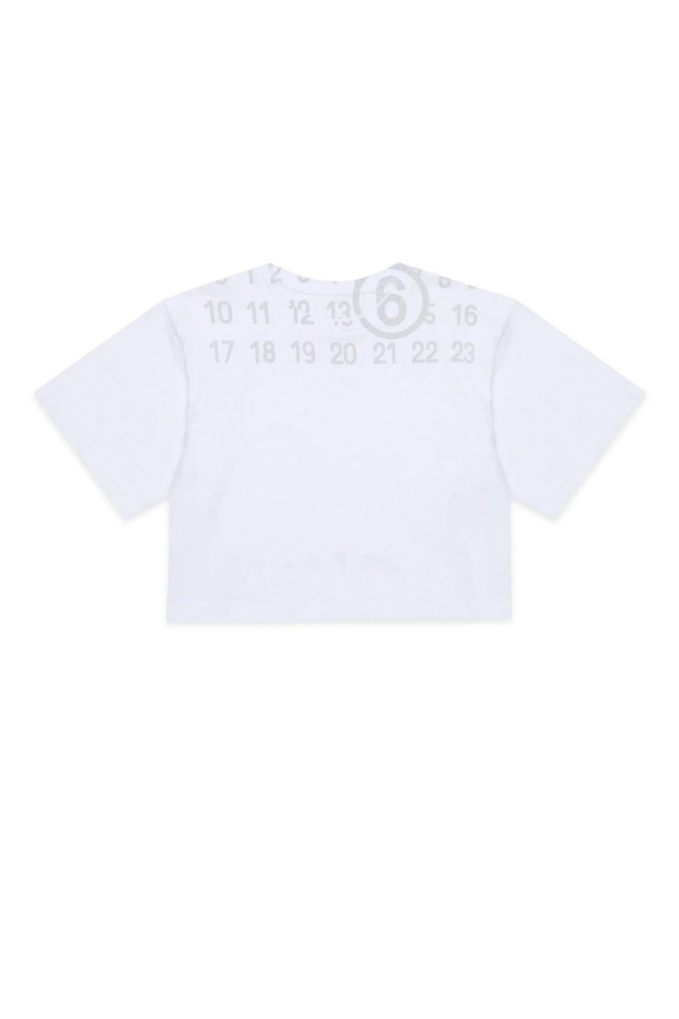 T - SHIRT CORTA BIANCA CON LOGO MAISON MARGIELA - Angel Luxury