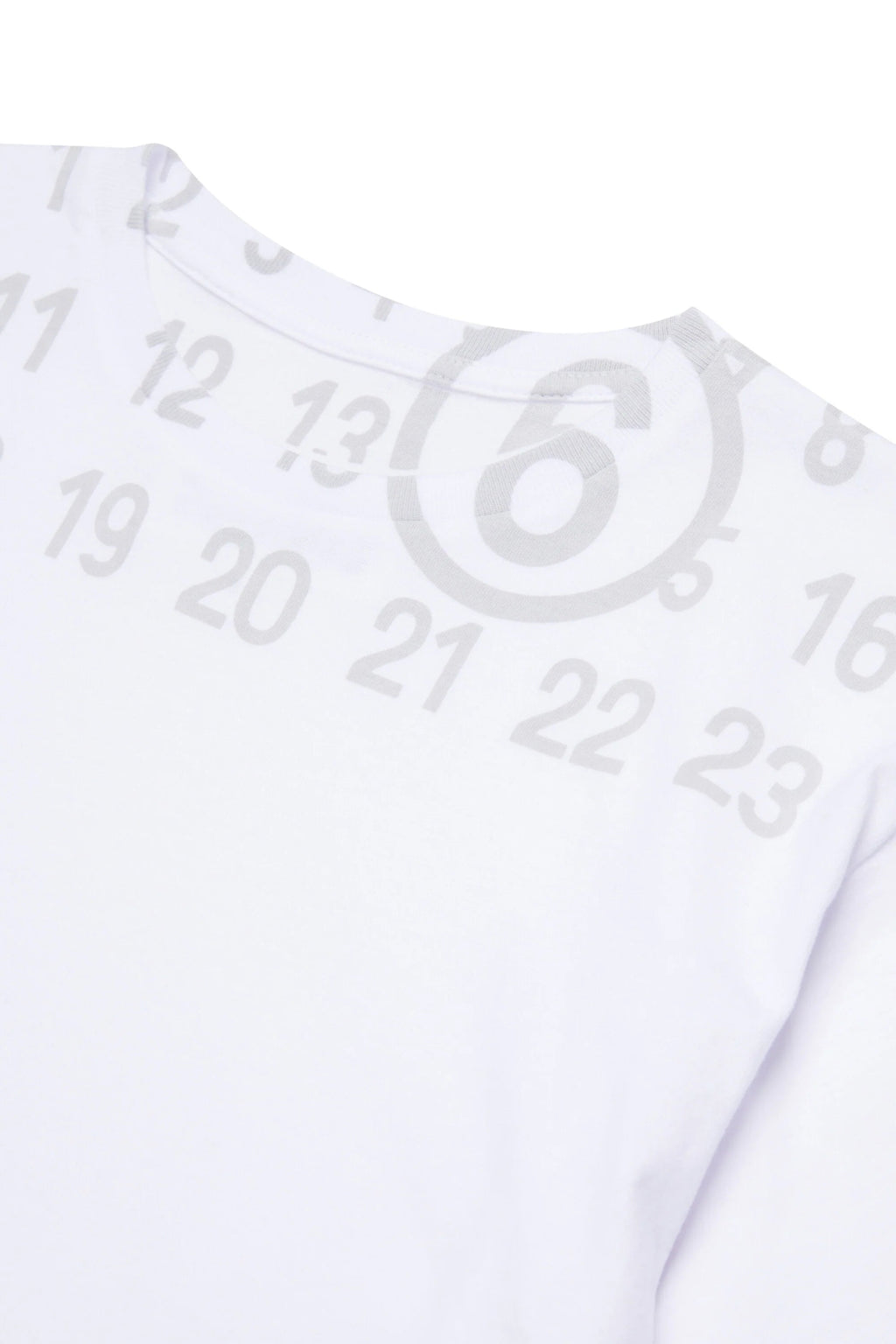 T - SHIRT CORTA BIANCA CON LOGO MAISON MARGIELA - Angel Luxury