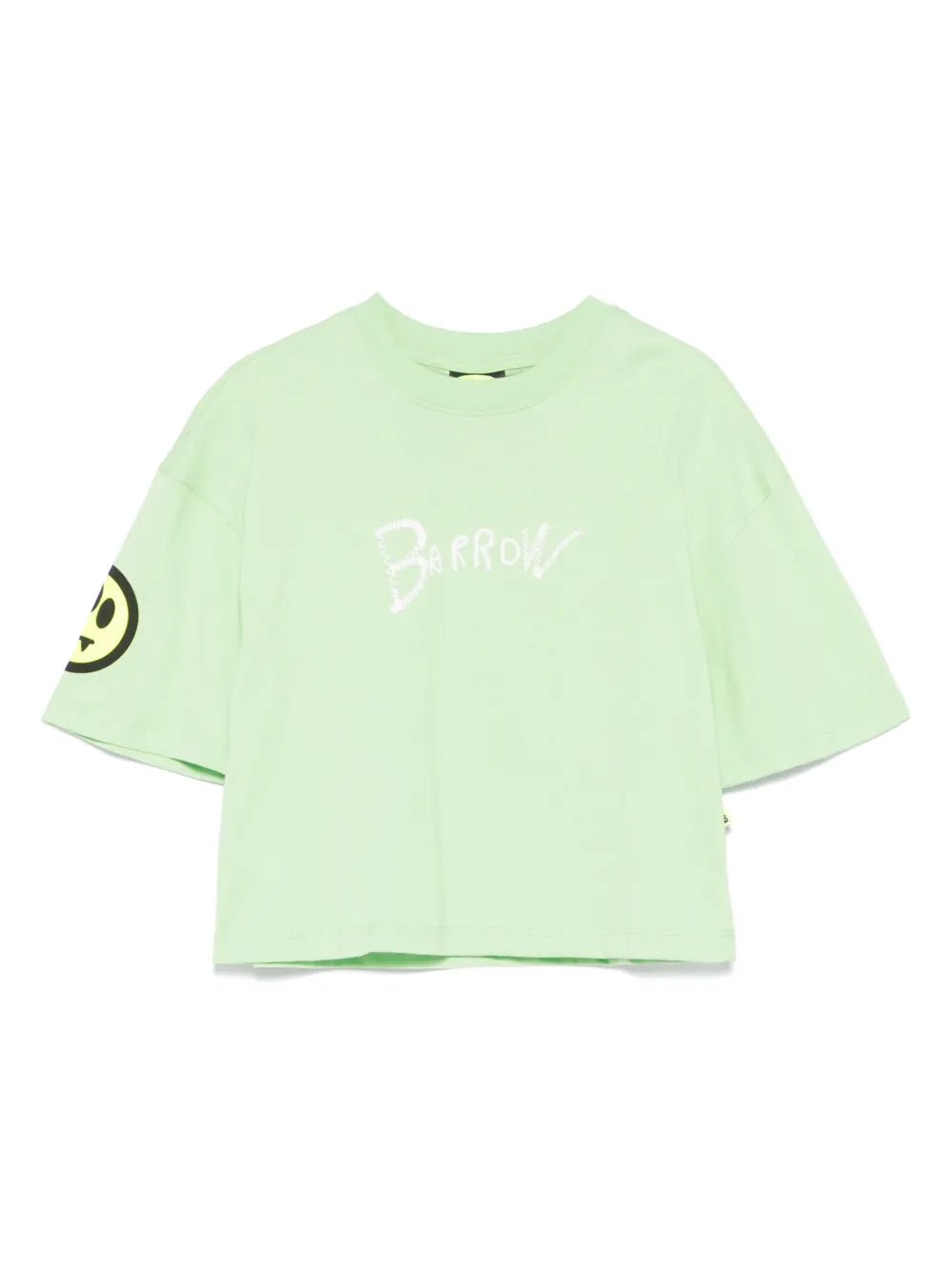 T - SHIRT CROP VERDE LIME BARROW - Angel Luxury