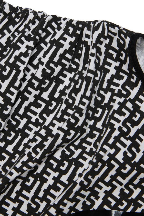 T - SHIRT CROPPED ALLOVER MONOGRAM DIESEL - Angel Luxury