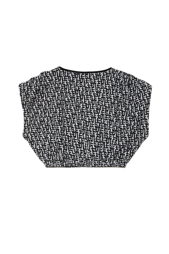 T - SHIRT CROPPED ALLOVER MONOGRAM DIESEL - Angel Luxury