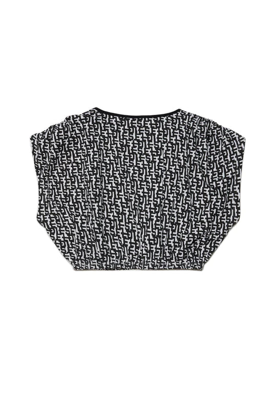 T - SHIRT CROPPED ALLOVER MONOGRAM DIESEL - Angel Luxury