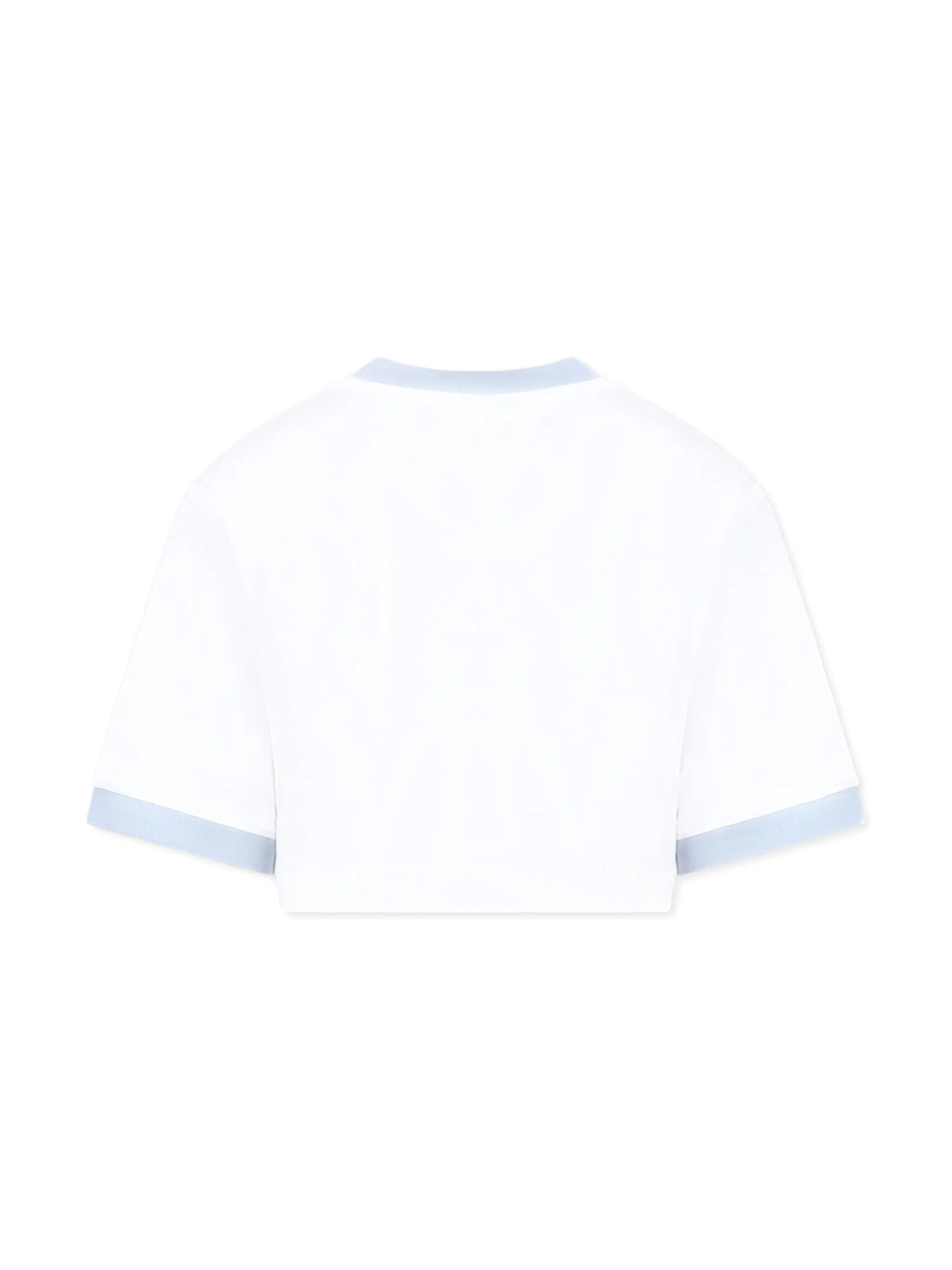 T - SHIRT CROPPED BIANCA - AZZURRA BARROW - Angel Luxury