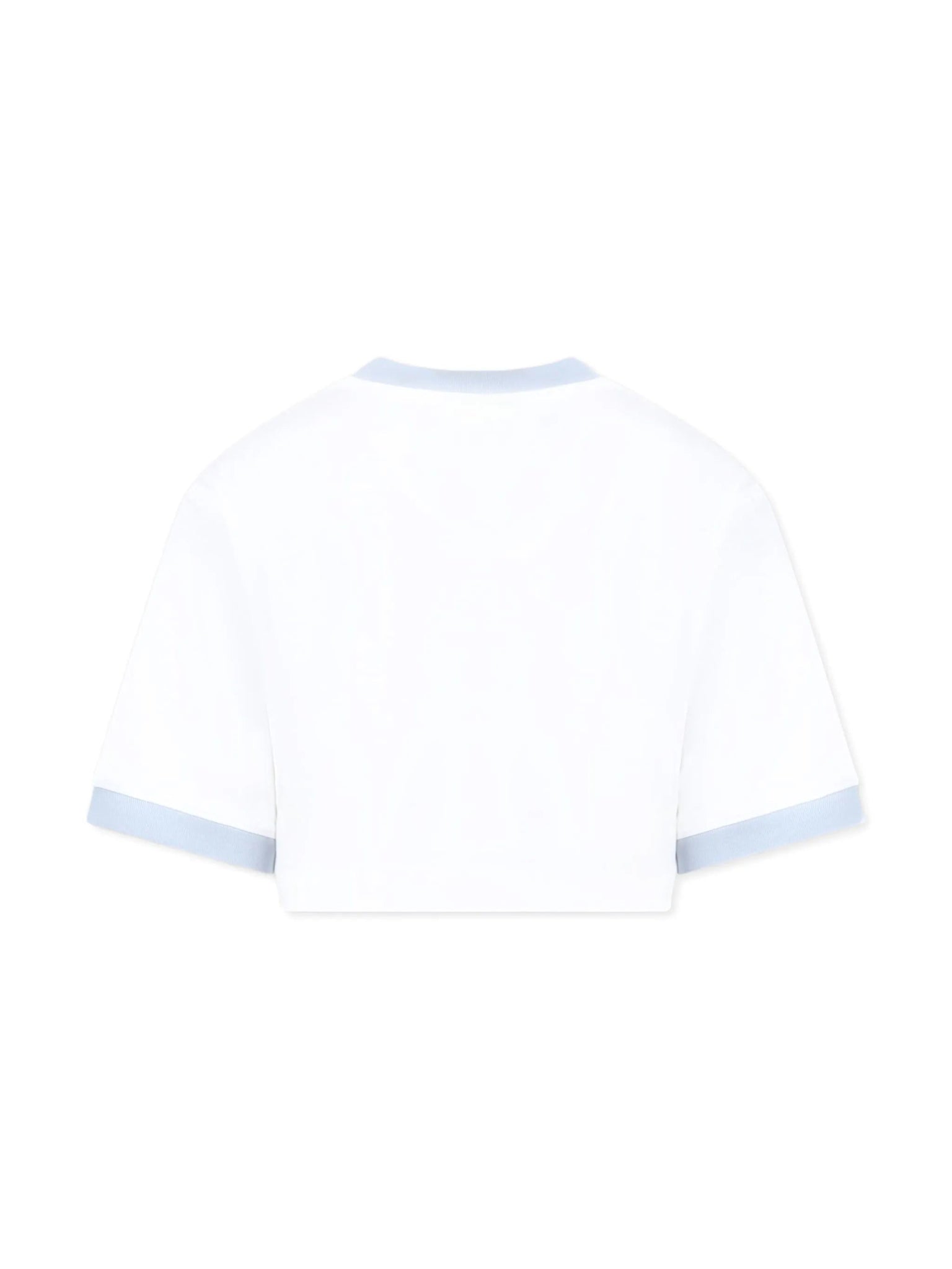 T - SHIRT CROPPED BIANCA - AZZURRA BARROW - Angel Luxury