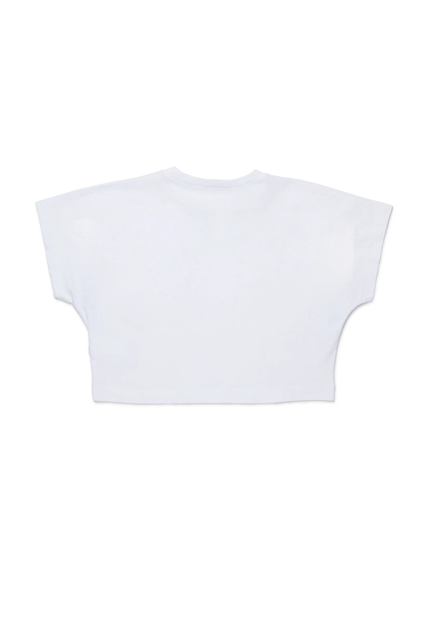 T - SHIRT CROPPED BIANCA CON LOGO NERO N21 - Angel Luxury