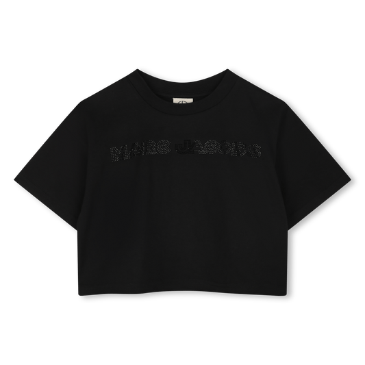 T - SHIRT CROPPED NERA MARC JACOBS - Angel Luxury