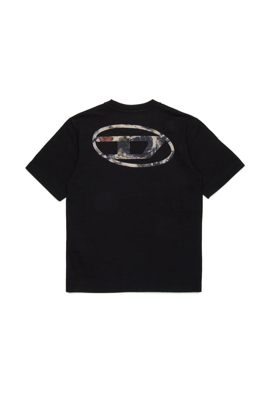T - SHIRT DIESEL CON LOGO PLANET CAMOU - Angel Luxury
