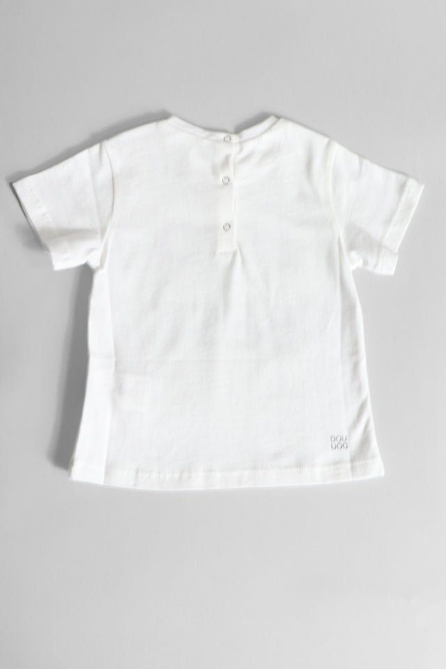T-shirt Douuod bianca con scritta - Angel Luxury