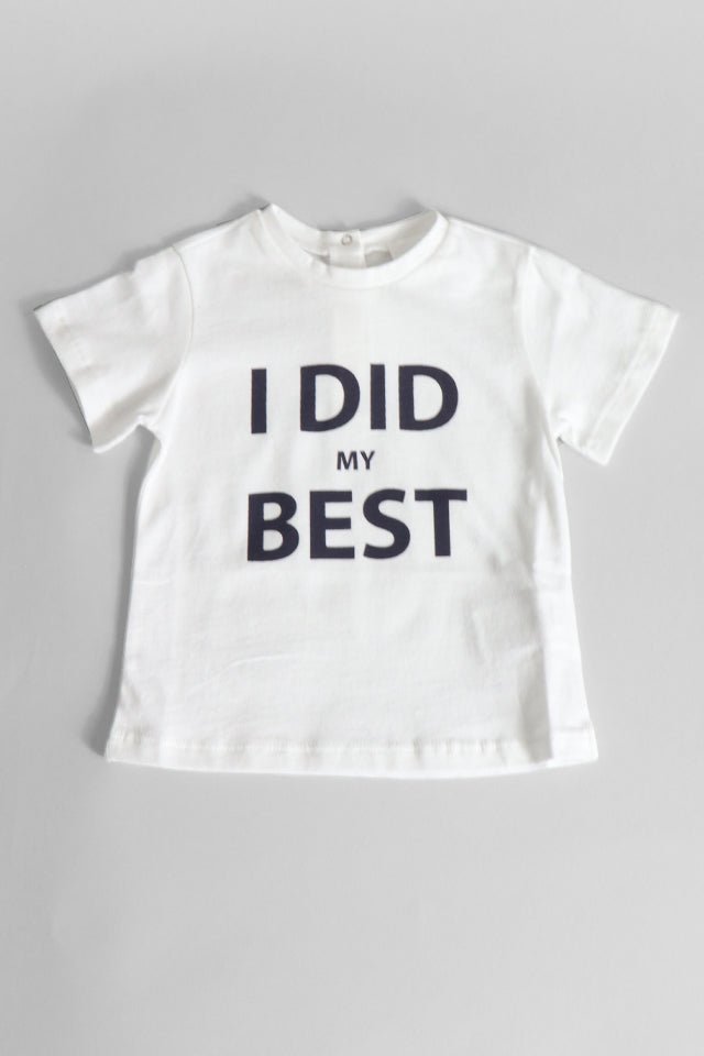 T-shirt Douuod bianca con scritta - Angel Luxury
