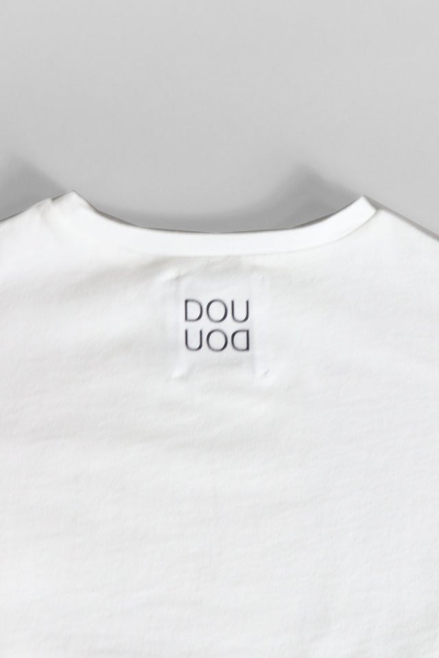 T-shirt Douuod bianca corta - Angel Luxury