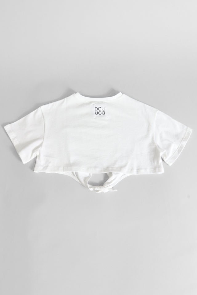 T-shirt Douuod bianca corta - Angel Luxury