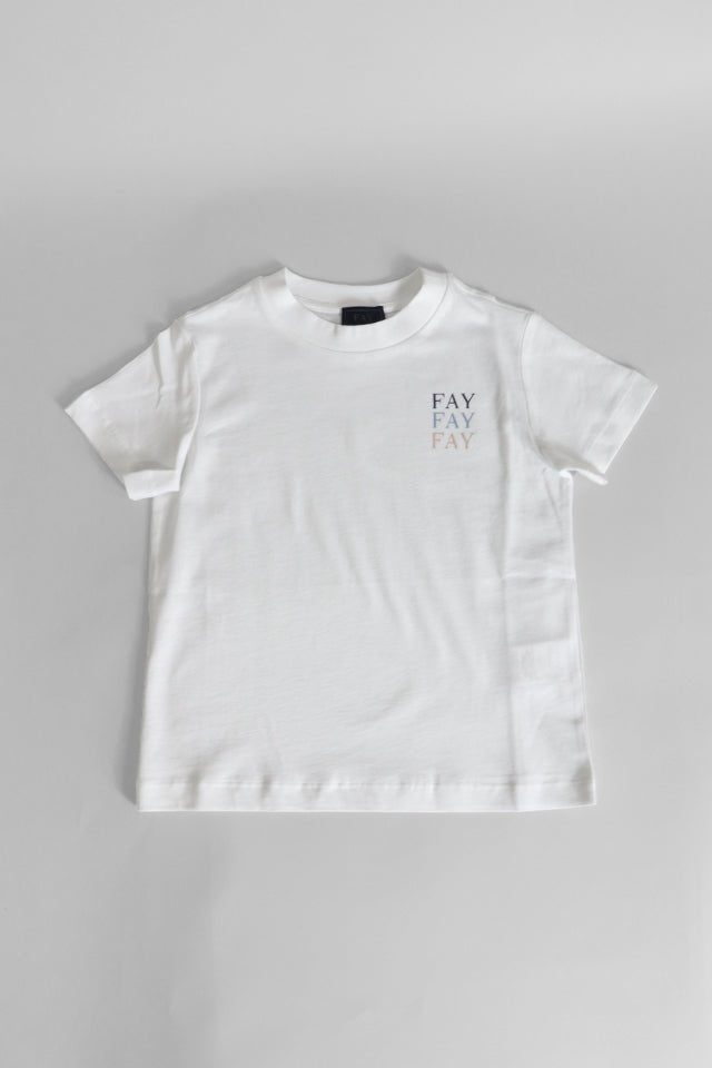 T-shirt Fay bianca con logo - Angel Luxury