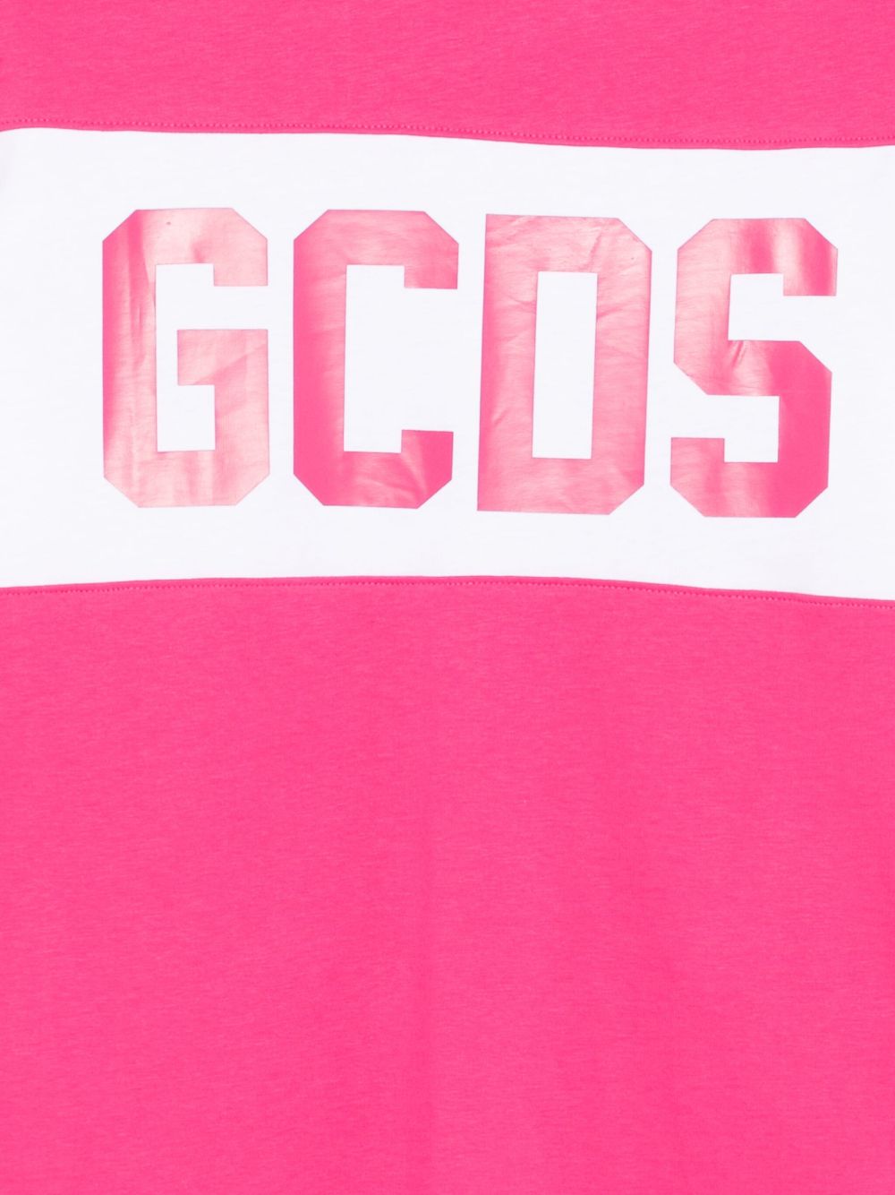 T - SHIRT FUCSIA CON LOGO GCDS - Angel Luxury