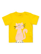 T - SHIRT GIALLA CON GATTINO STELLA MCCARTNEY - Angel Luxury