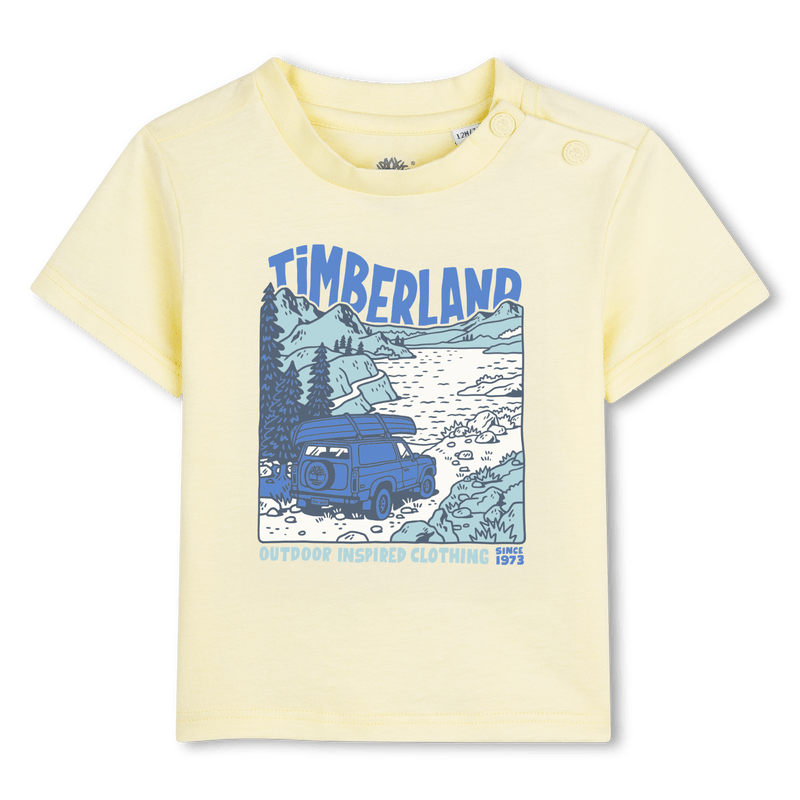 T - SHIRT GIALLA CON LOGO BLU TIMBERLAND - Angel Luxury