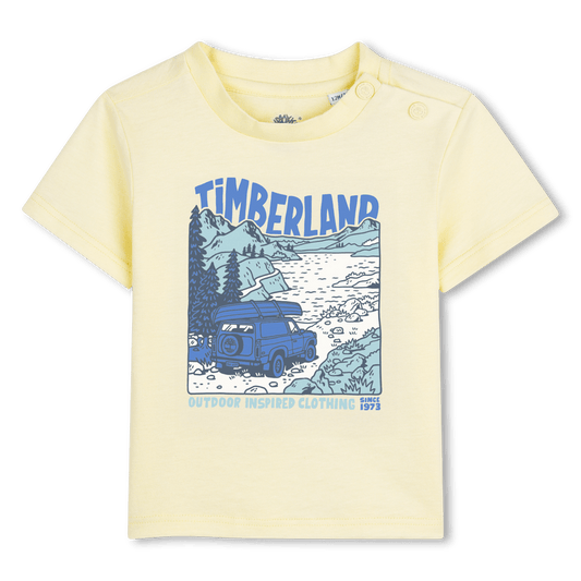 T - SHIRT GIALLA CON LOGO BLU TIMBERLAND - Angel Luxury