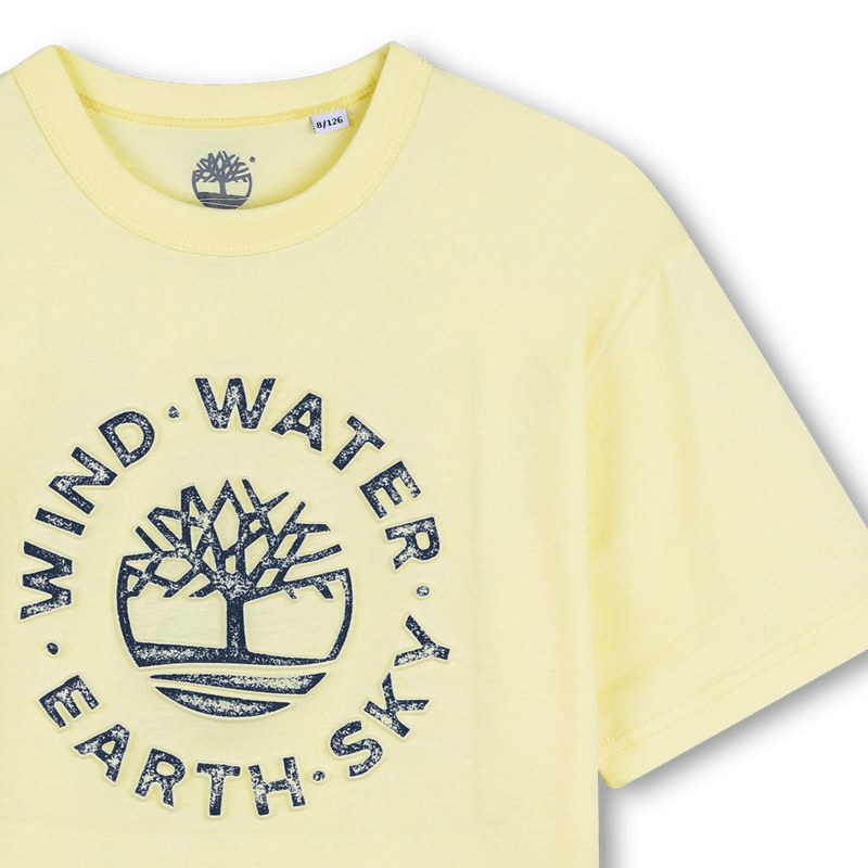 T - SHIRT GIALLA CON LOGO IN RILIEVO TIMBERLAND - Angel Luxury