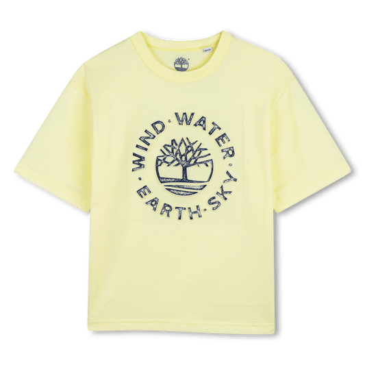 T - SHIRT GIALLA CON LOGO IN RILIEVO TIMBERLAND - Angel Luxury