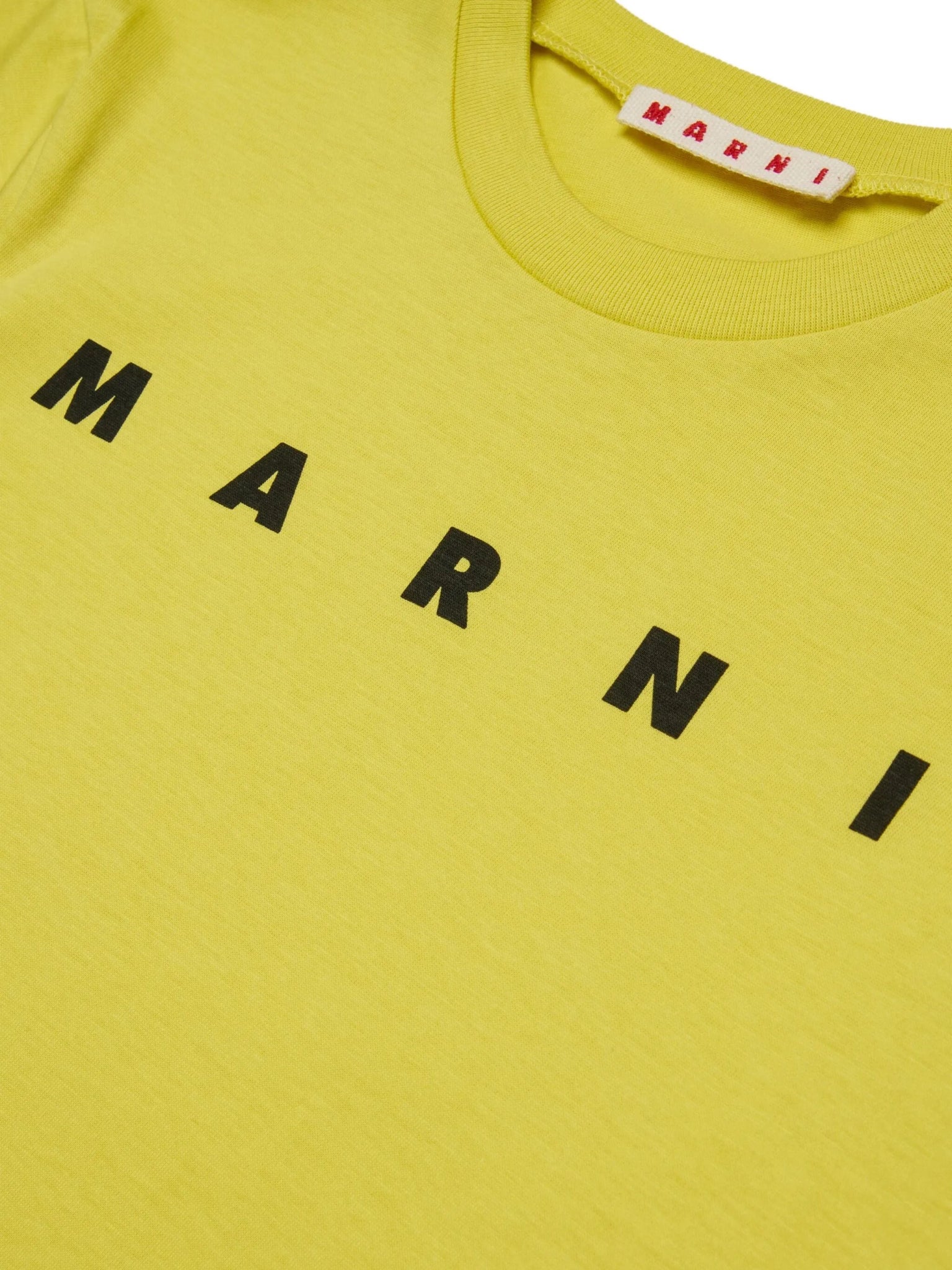 T - SHIRT GIALLA CON LOGO NERO MARNI - Angel Luxury