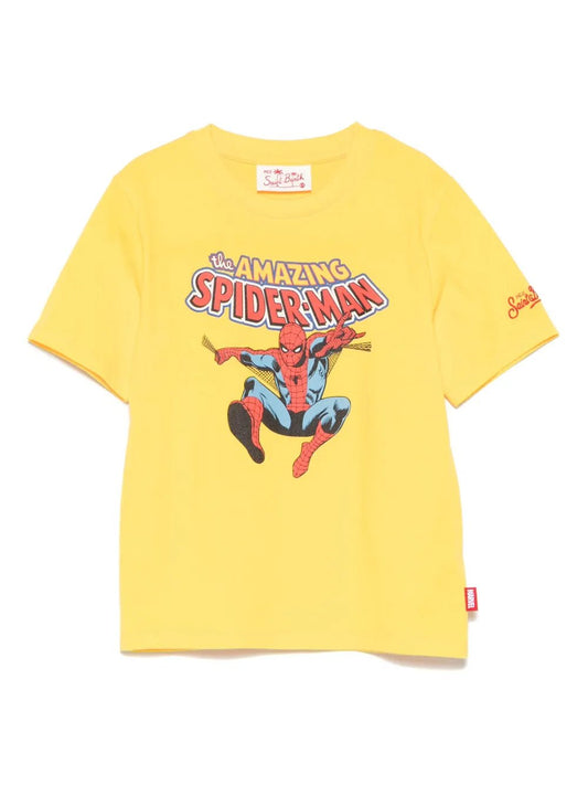 T - SHIRT GIALLA SPIDER MAN MC2 SAINT BARTH - Angel Luxury