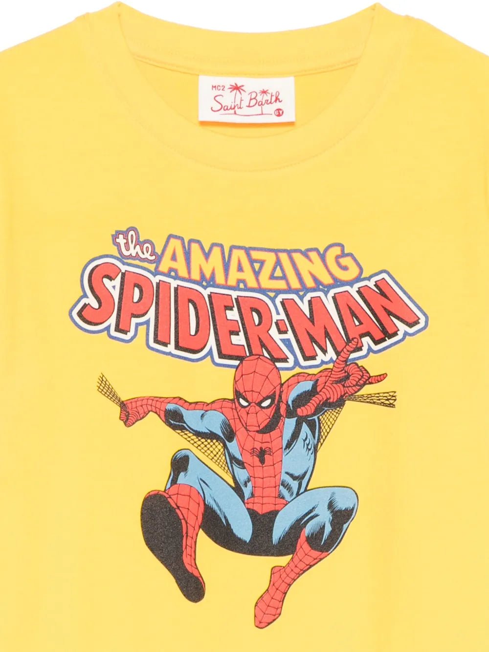 T - SHIRT GIALLA SPIDER MAN MC2 SAINT BARTH - Angel Luxury