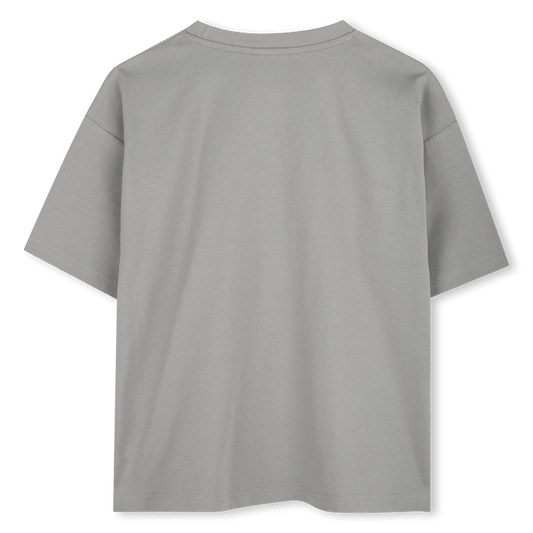 T - SHIRT GRIGIA LOGO GIALLO HUGO - Angel Luxury