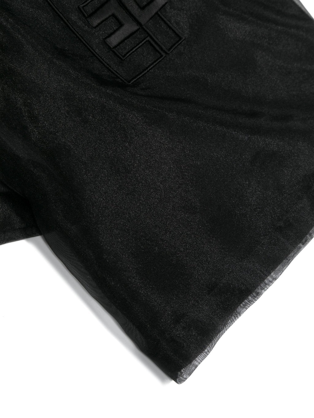 T - SHIRT IN ORGANZA NERO ELISABETTA FRANCHI - Angel Luxury
