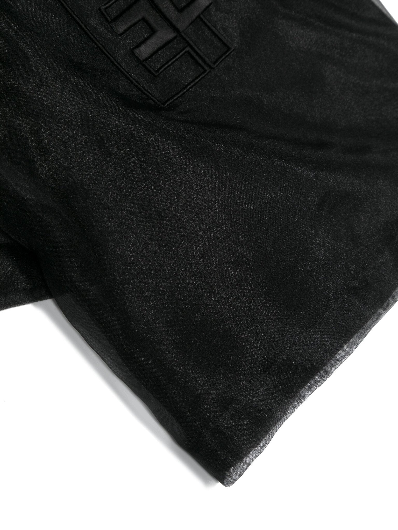 T - SHIRT IN ORGANZA NERO ELISABETTA FRANCHI - Angel Luxury