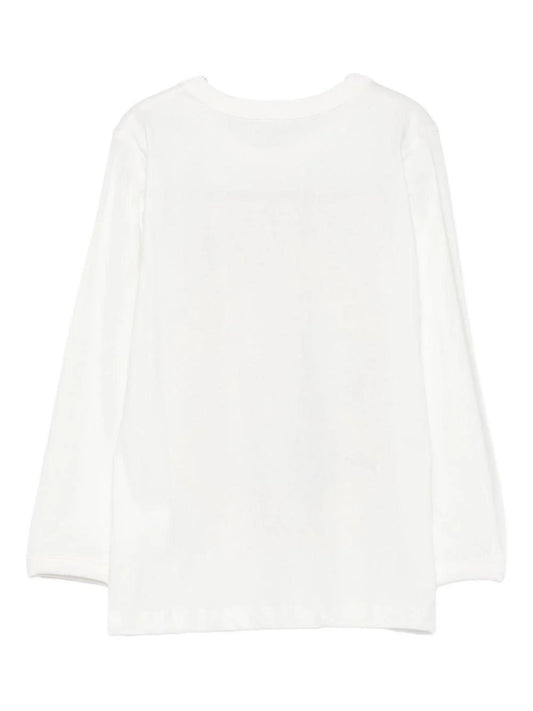 T - SHIRT MANICA LUNGA BIANCA CON FANTASIA STELLA MCCARTNEY - Angel Luxury