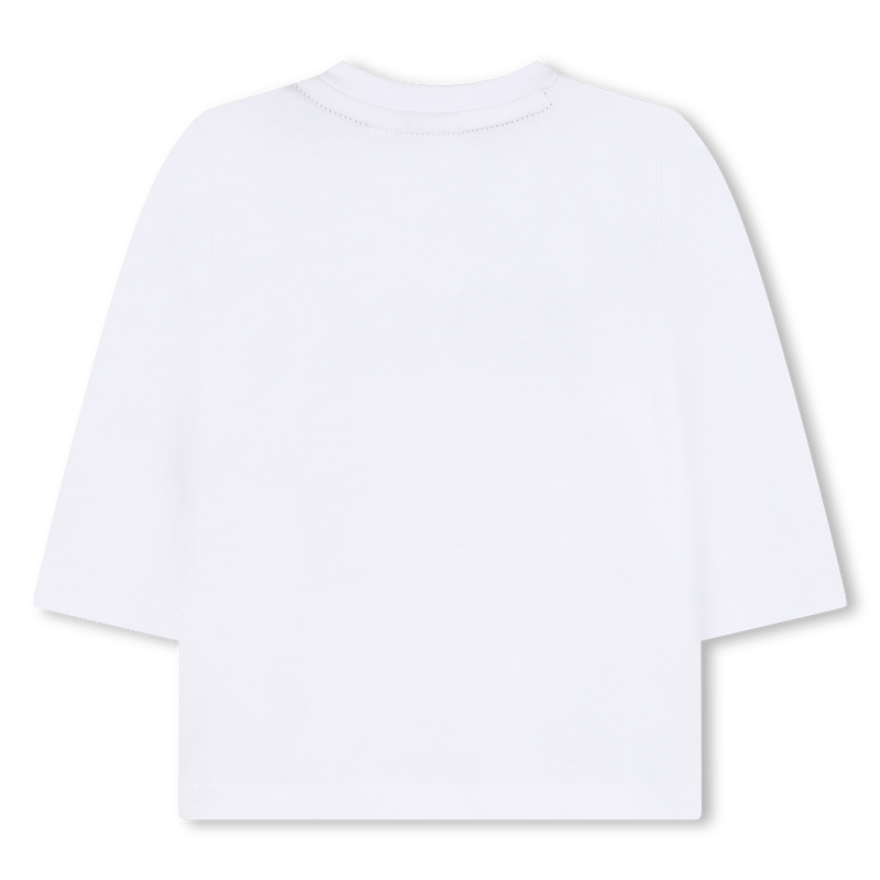 T - SHIRT MANICA LUNGA BIANCA CON LOGO VERDE HUGO BOSS - Angel Luxury