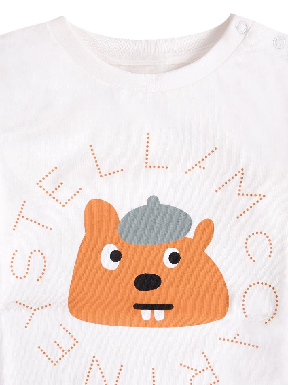 T - SHIRT MANICA LUNGA BIANCA CON ORSO STELLA MCCARTNEY - Angel Luxury