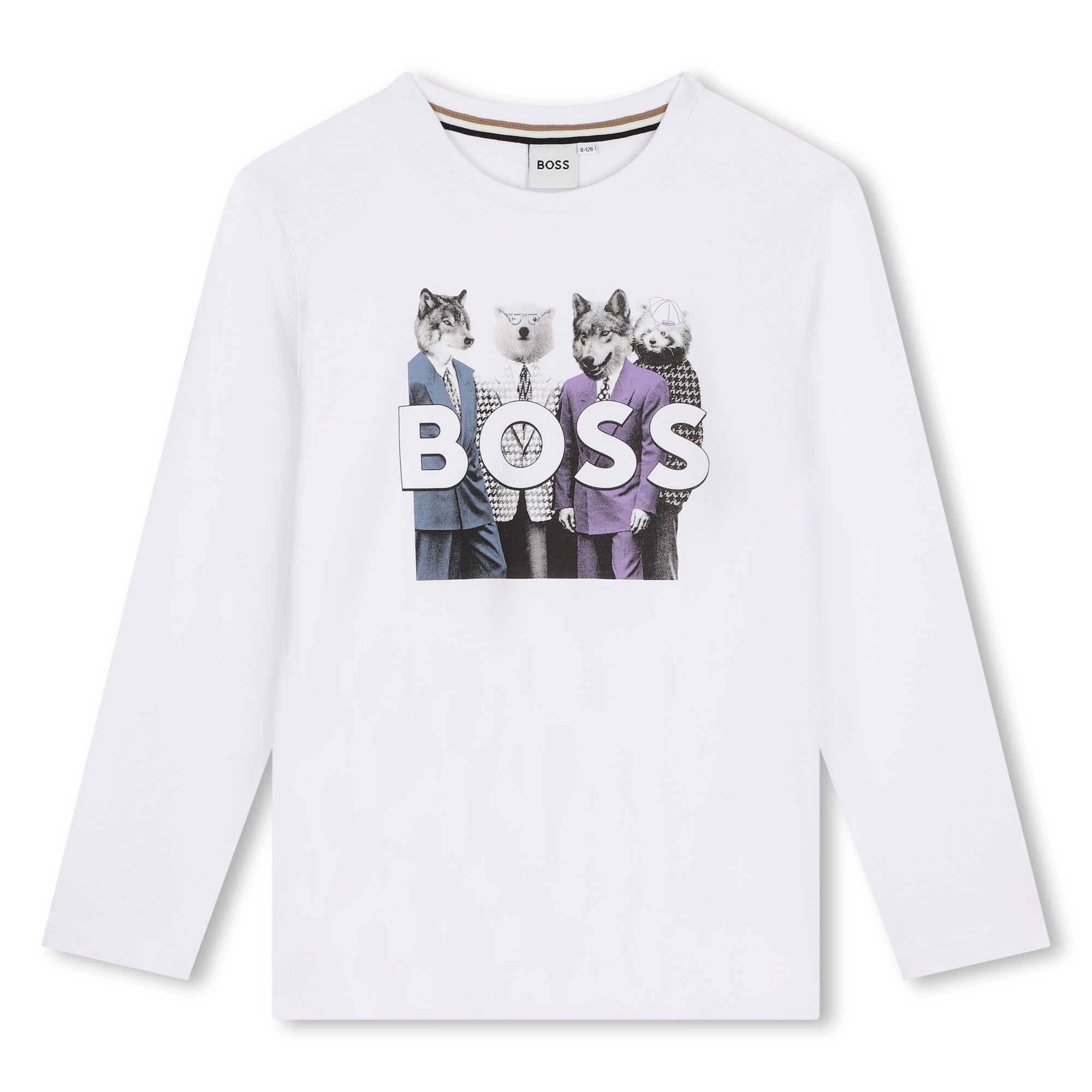 T - SHIRT MANICA LUNGA BIANCA HUGO BOSS - Angel Luxury