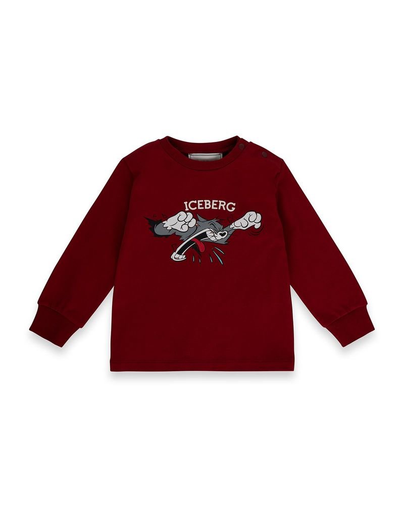 T - SHIRT MANICA LUNGA BORDEAUX ICEBERG - Angel Luxury