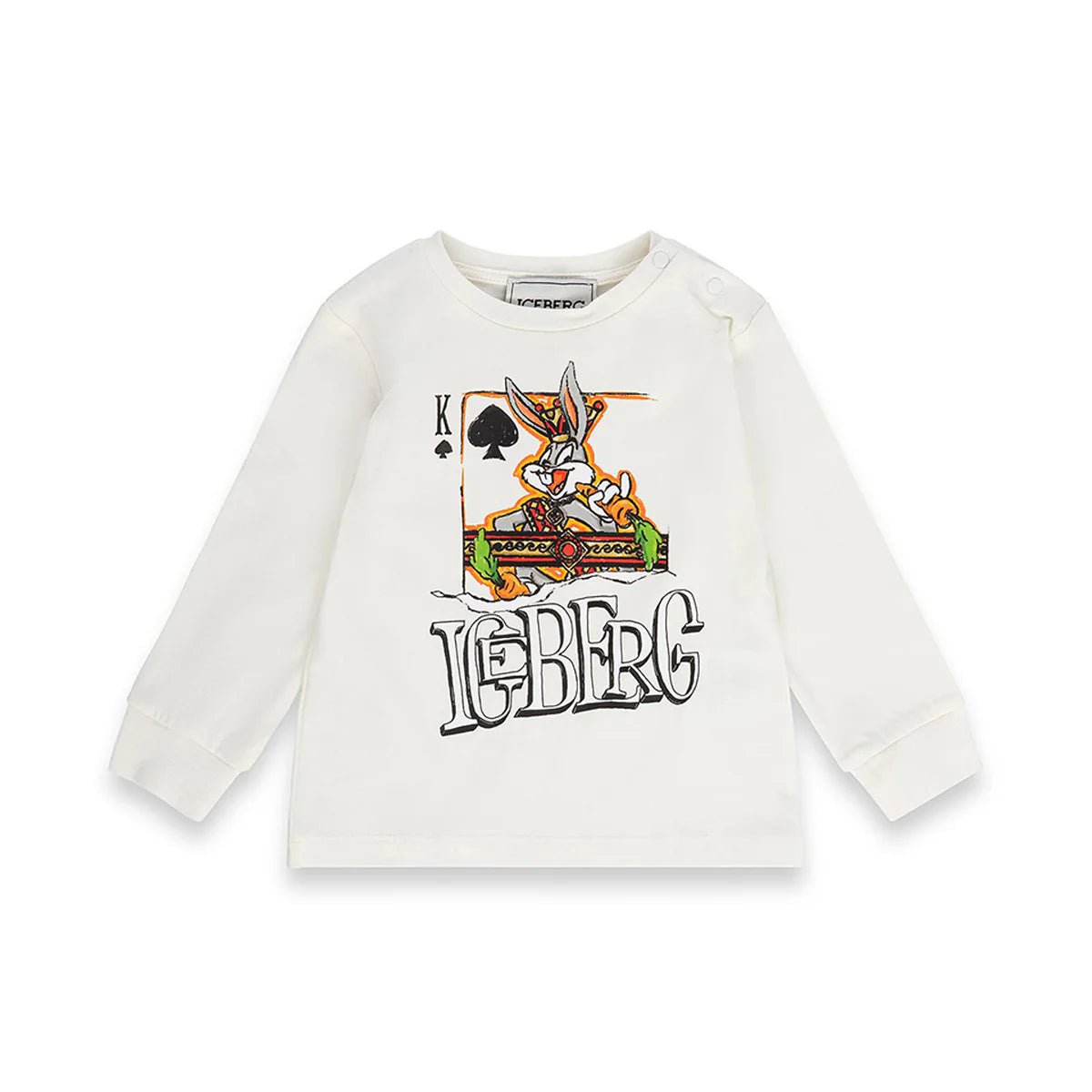 T - SHIRT MANICA LUNGA BUGS BUNNY BIANCA ICEBERG - Angel Luxury