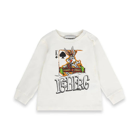T - SHIRT MANICA LUNGA BUGS BUNNY BIANCA ICEBERG - Angel Luxury