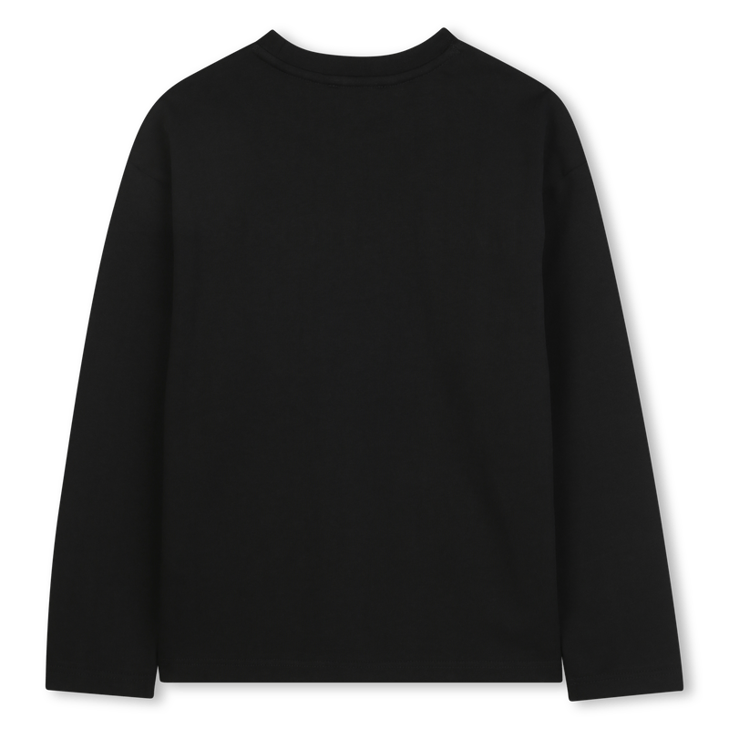 T - SHIRT MANICA LUNGA NERA CON LOGO BIANCO MARC JACOBS - Angel Luxury