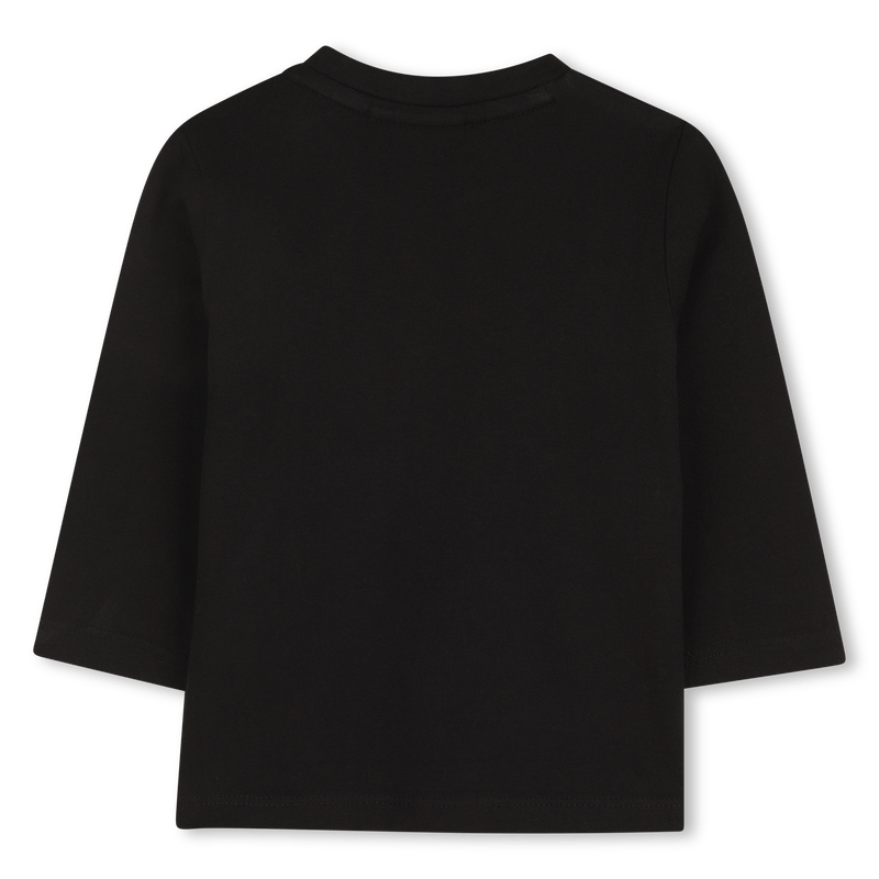 T - SHIRT MANICA LUNGA NERA CON LOGO SABBIA HUGO BOSS - Angel Luxury