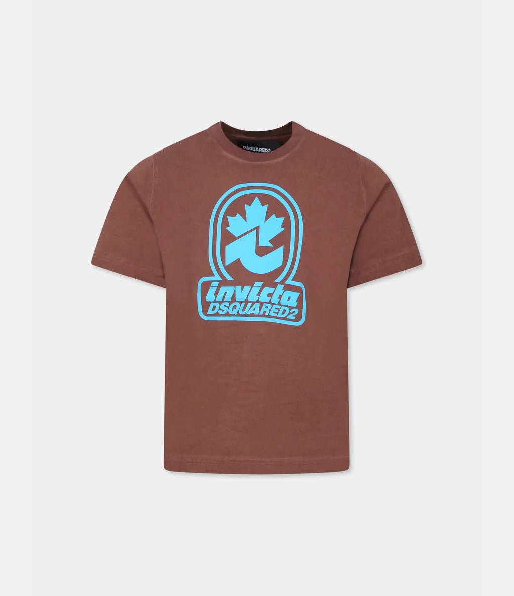 T - SHIRT MARRONE DSQUARED2 X INVICTA - Angel Luxury