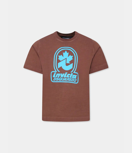 T - SHIRT MARRONE DSQUARED2 X INVICTA - Angel Luxury