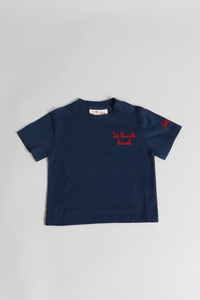 T-shirt Mc2 Saint Barth blu - Angel Luxury