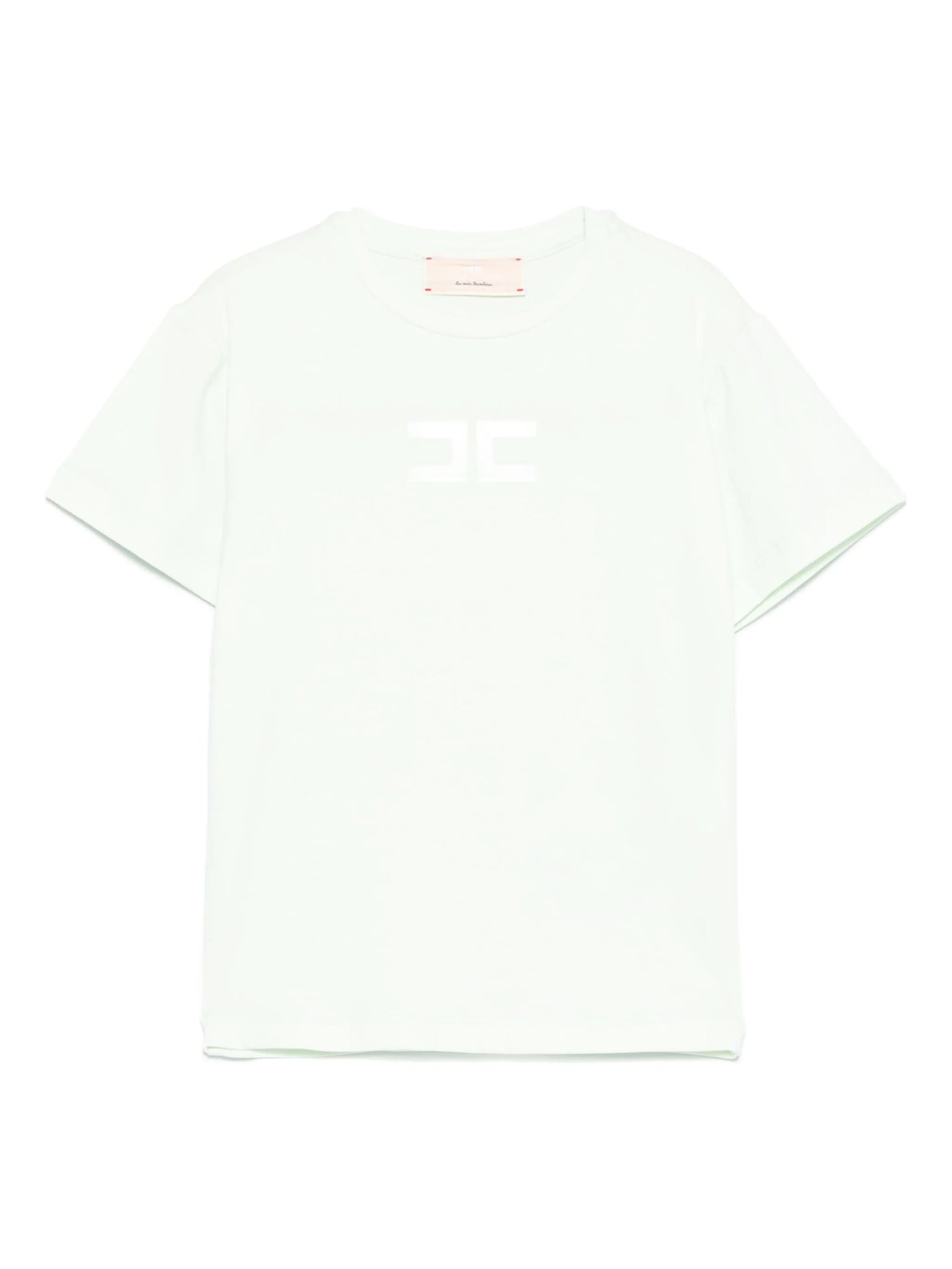 T - SHIRT MENTA CON LOGO IN GOMMA ELISABETTA FRANCHI - Angel Luxury