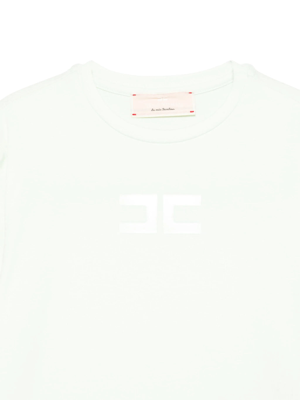 T - SHIRT MENTA CON LOGO IN GOMMA ELISABETTA FRANCHI - Angel Luxury