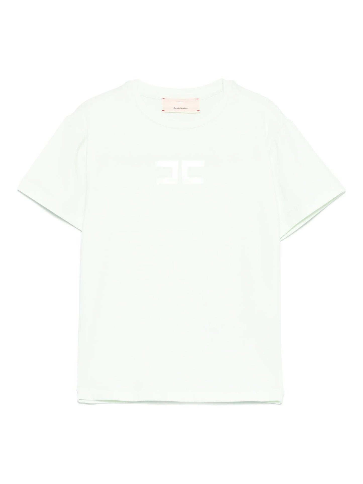 T - SHIRT MENTA CON LOGO IN GOMMA ELISABETTA FRANCHI - Angel Luxury