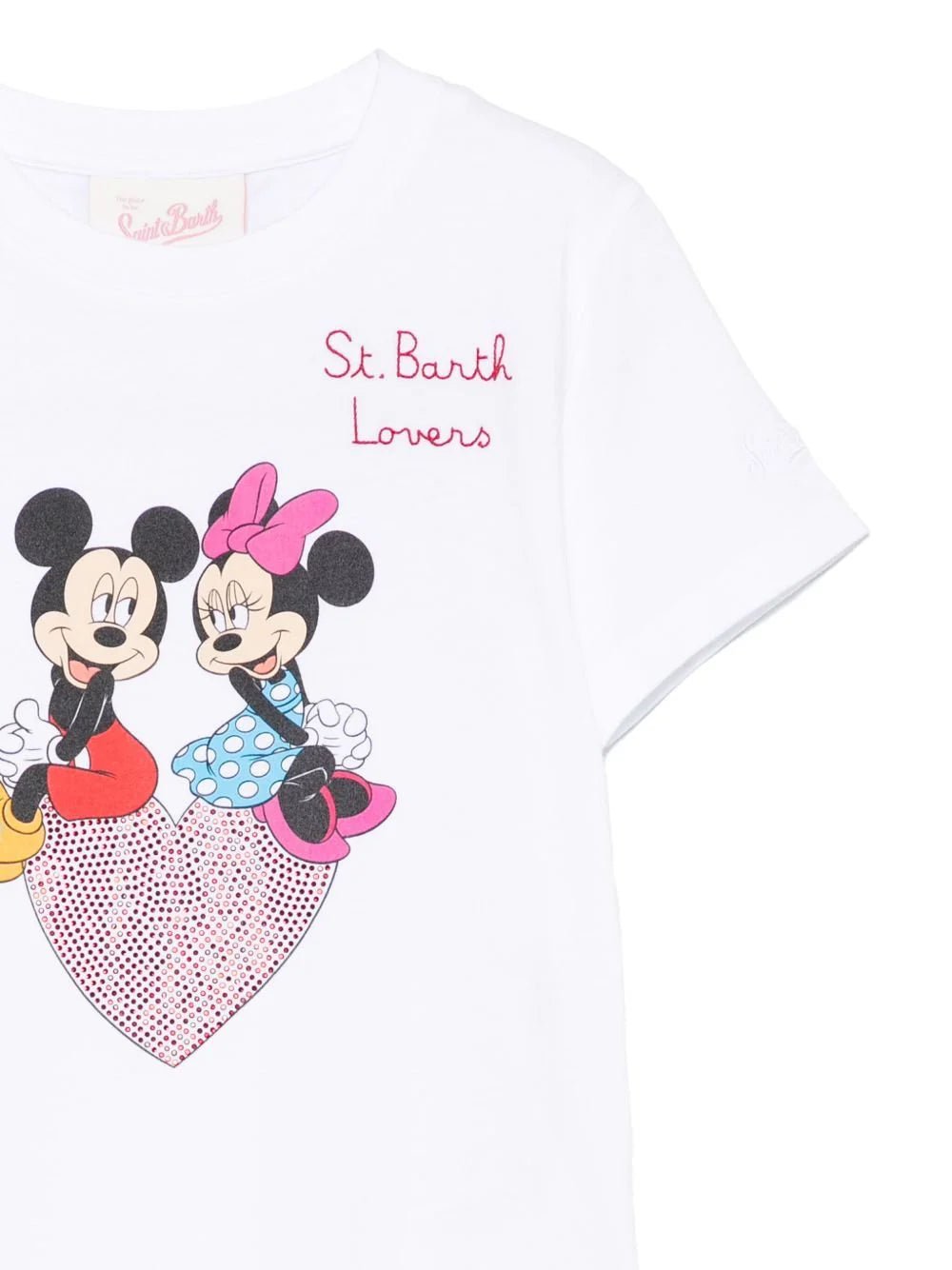 T - SHIRT MICKEY MINNIE LOVERS STRASS MC2 SAINT BARTH - Angel Luxury
