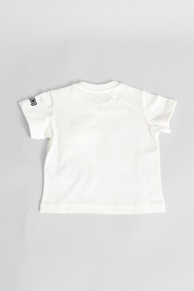 T-shirt Moschino bianca con teddy taschino - Angel Luxury