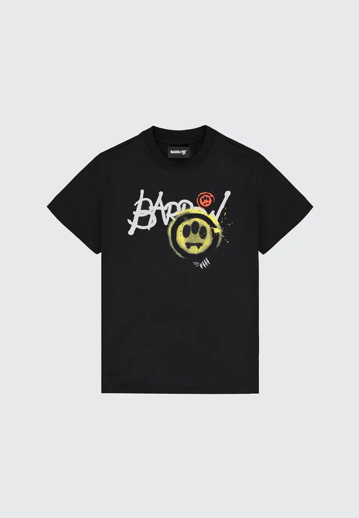 T - SHIRT NERA CON LOGO BARROW - Angel Luxury
