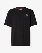 T - SHIRT NERA CON LOGO BIANCA GCDS - Angel Luxury